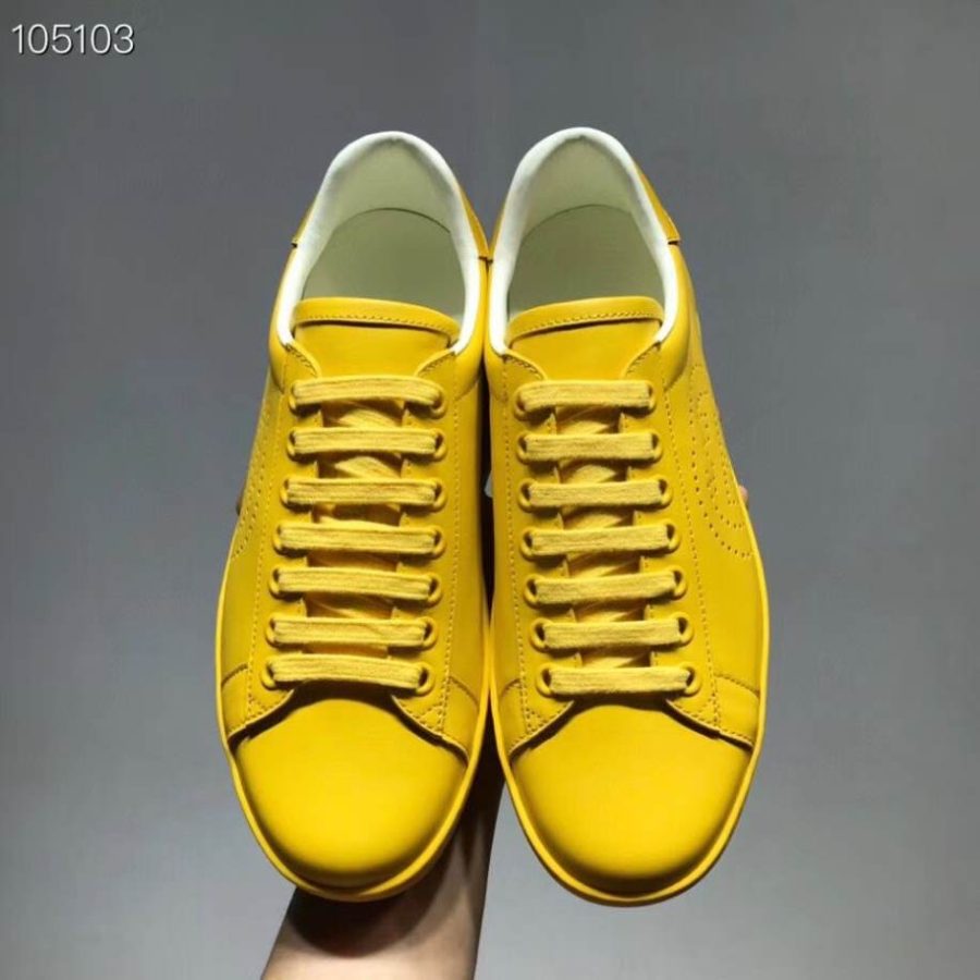 Gucci Ace Interlocking G – Light Yellow Sneakers – GCC229