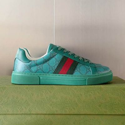 Gucci Ace Crystal Green Sneakers – GCC188