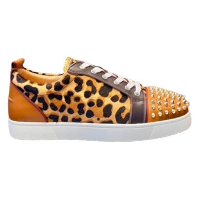 Christian Louboutin Bottom Rivet Leopard Sneaker – CLS039