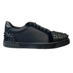 Christian Louboutin Casual Rivet Low Top Spikes Flats Black Sneaker – CLS047