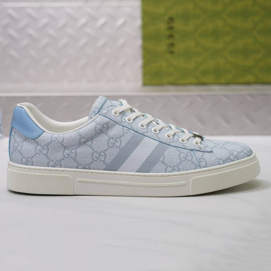 Gucci Ace Light Blue White Sneakers – GCC216