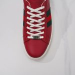 Gucci Ace Rosso Ancora Red Nylon Sneakers – GCC215