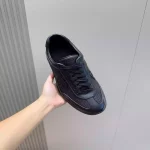 MEN’S G75 SNEAKER IN BLACK LEATHER – GCC259