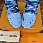 LV Trainers Bleached Monogram Blue Sneaker – LVS203