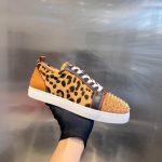 Christian Louboutin Bottom Rivet Leopard Sneaker – CLS039