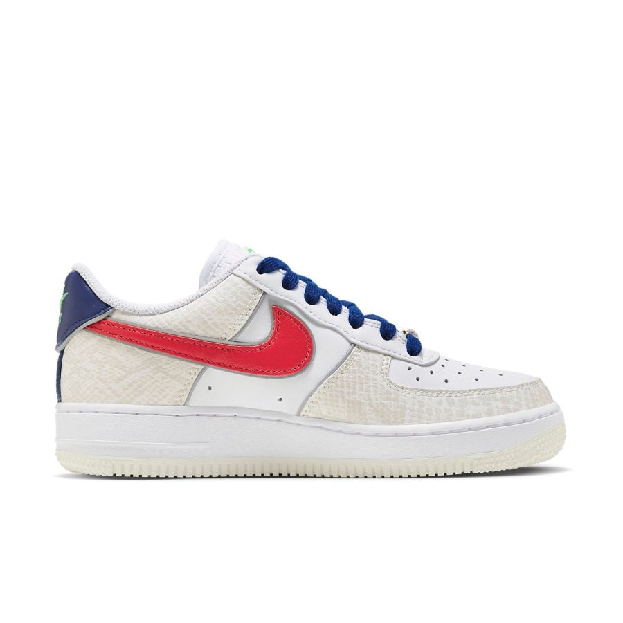 Nike Air Force 1 ’07 LX ‘Just Do It – White University Red Snakeskin’