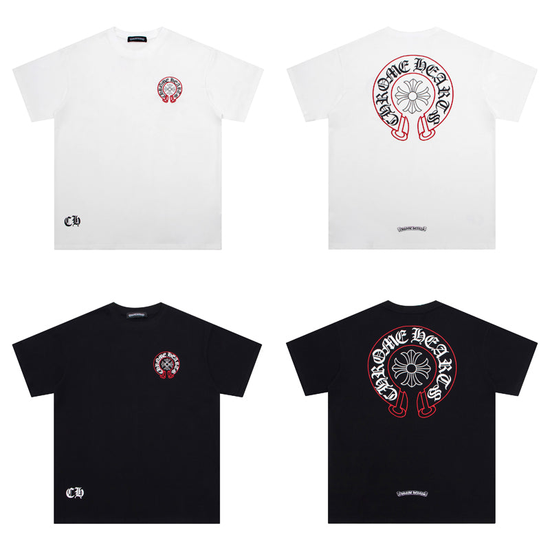 CHROME HEARTS BLACK WHITE T-SHIRT-12