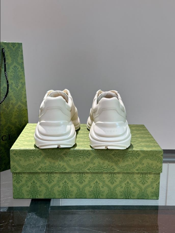 Gucci Rhyton White Leather Sneaker – GCC173