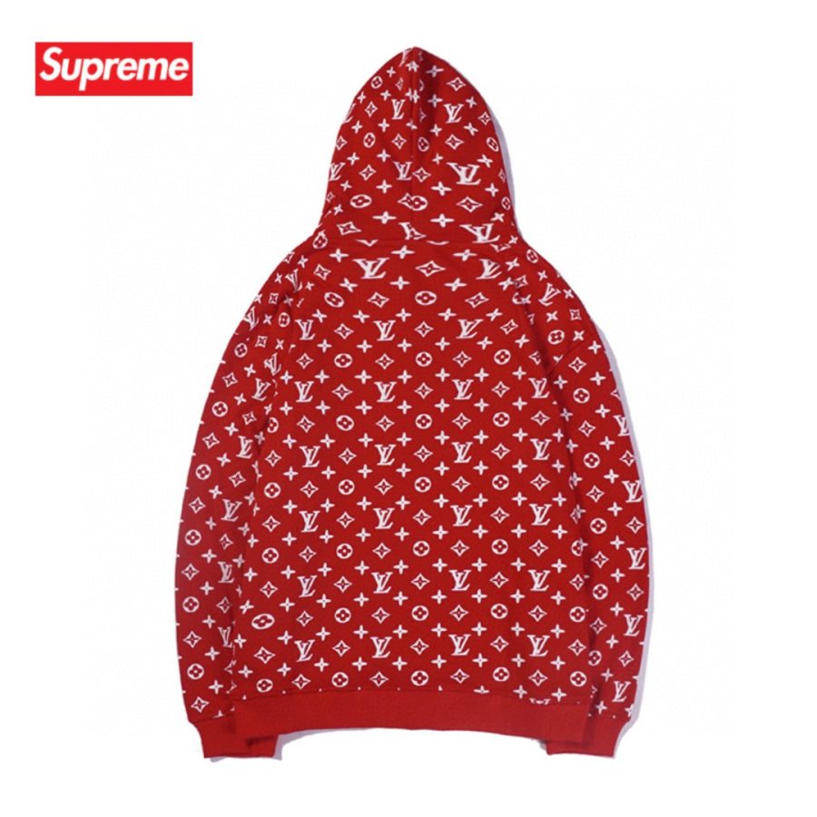 SUPREME X LV BOX LOGO HOODED