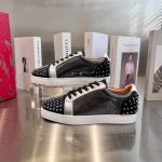 Christian Louboutin Low Top Black Silver Sneaker – CLS049