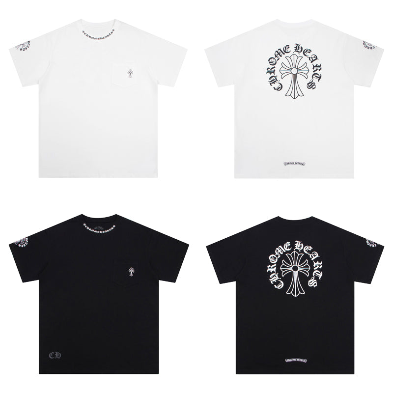CHROME HEARTS BLACK WHITE T-SHIRT-1