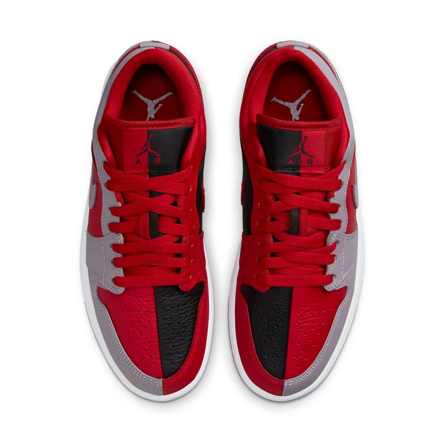 Air Jordan 1 Low SE ‘Split – Gym Red Cement Grey’