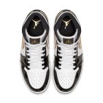 Air Jordan 1 Mid Patent ‘Black Gold’