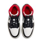 Air Jordan 1 Mid ‘Black Sail Gym Red’