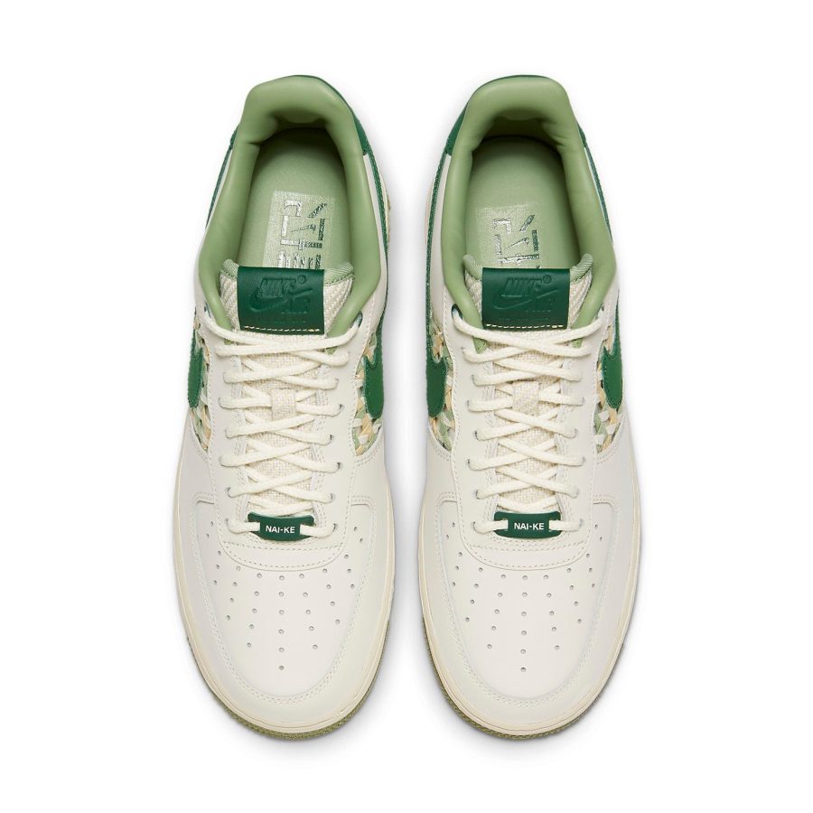 Nike Air Force 1 Low ‘NAI-KE Light Bone Gorge Green’