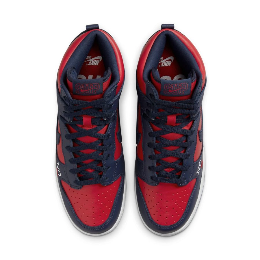 Nike x Supreme SB Dunk High ‘By Any Means – Red Navy’