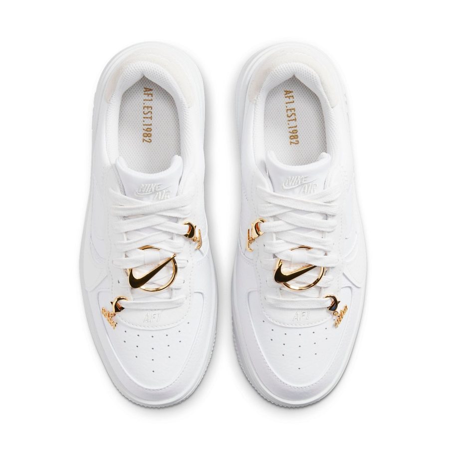 Nike Air Force 1 Low Plt Af Orm Bling ‘White Metallic Gold Summit White’