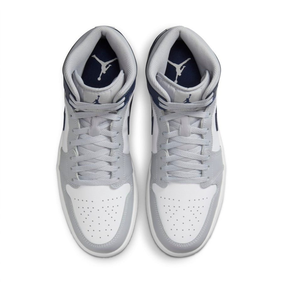 Air Jordan 1 Mid ‘Wolf Grey Midnight Navy’
