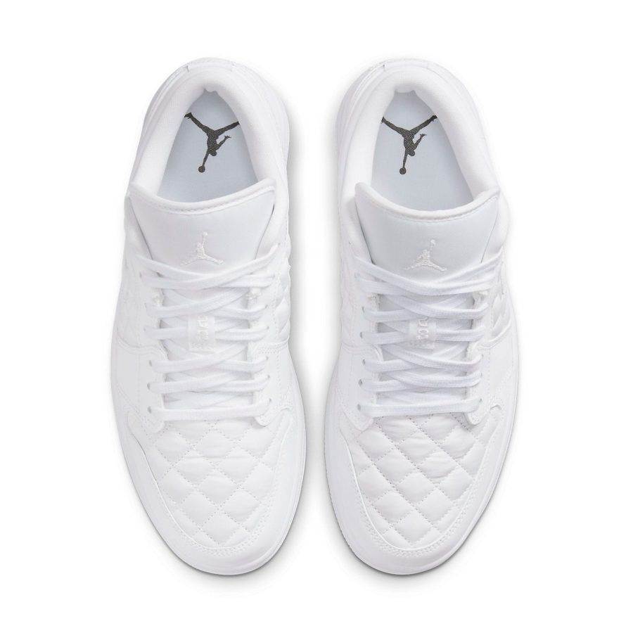 Air Jordan 1 Low ‘Triple White Quilted’