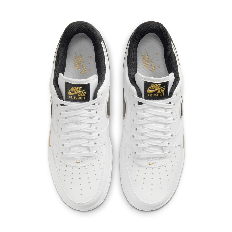 Nike Air Force 1 ’07 LV8 ‘Metallic Swoosh Pack – White Metallic Gold’