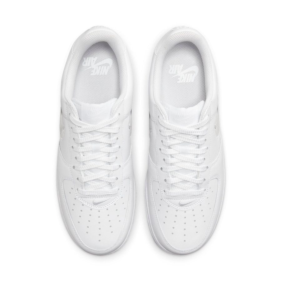 Nike Air Force 1 Low 07 Retro ‘Color of the Month Jewel Swoosh Triple White’