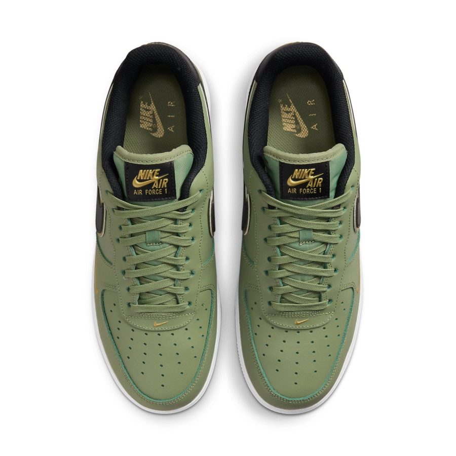 Nike Air Force 1 ’07 LV8 ‘Metallic Swoosh Pack – Oil Green’