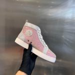Christian Louboutin Low Top Pink Silver Sneaker – CLS051