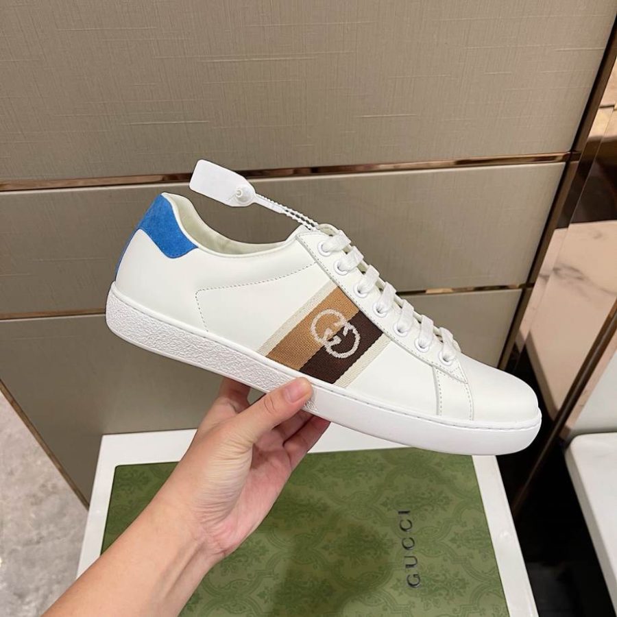 Gucci Ace Blue Interlocking Sneakers – GCC228