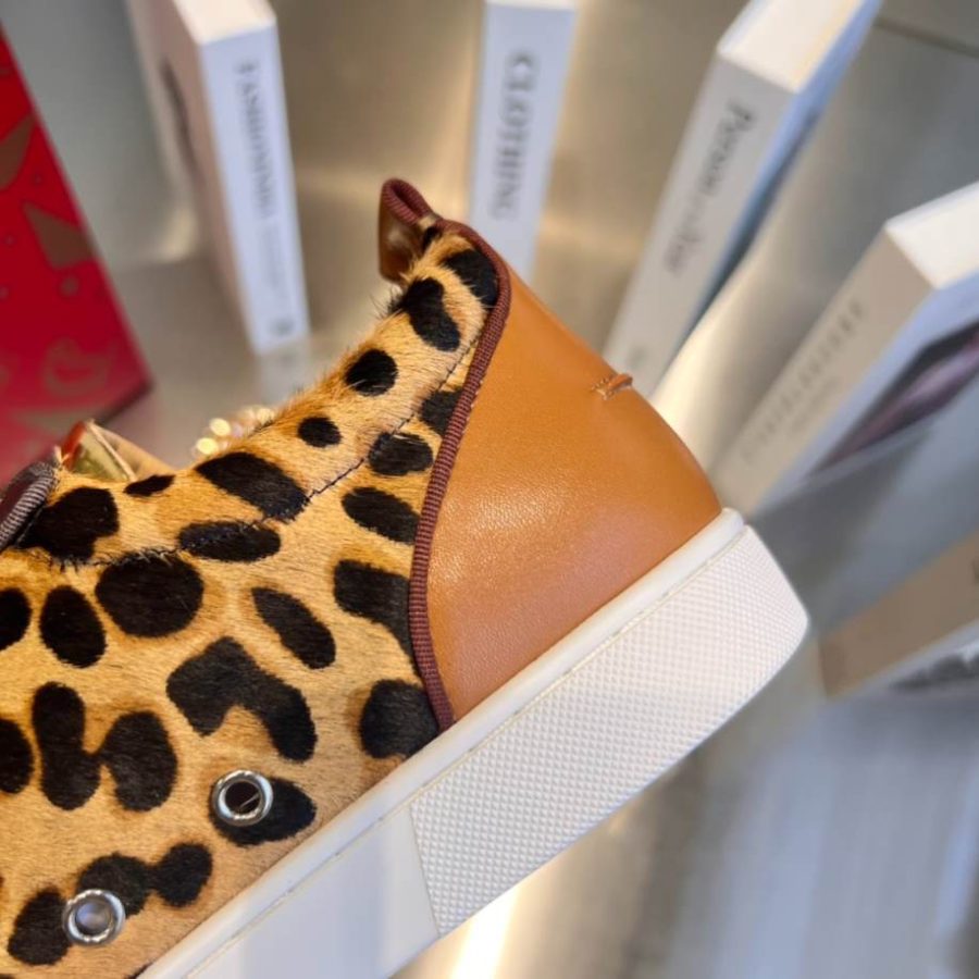 Christian Louboutin Bottom Rivet Leopard Sneaker – CLS039