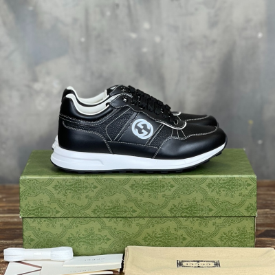 Gucci Casual Negro Suela Blanco Logo Sneaker – GCC166