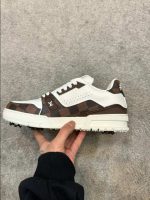 Louis Vuitton Trainer Damier White Brown Sneaker – LVS206