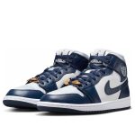 Air Jordan 1 Mid SE ‘Football Grey White Midnight Navy’