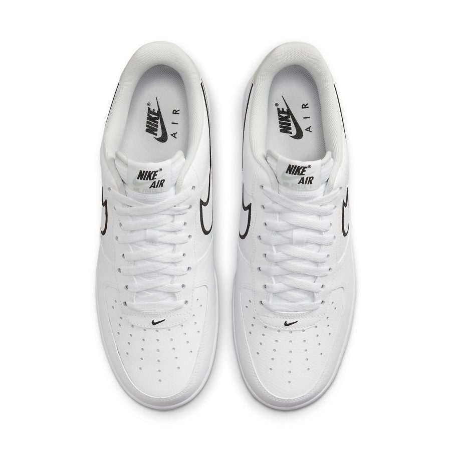 Nike Air Force 1 ’07 ‘Embroidered Swoosh – White Black’