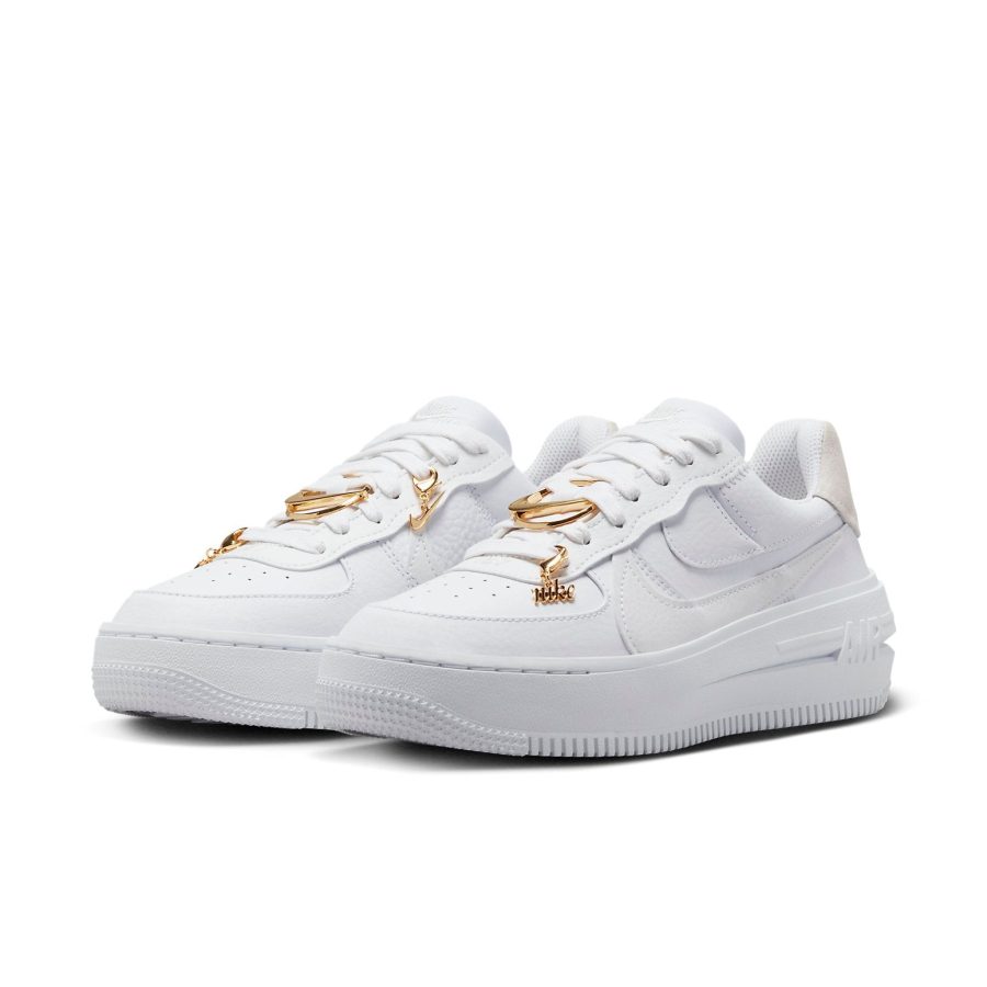Nike Air Force 1 Low Plt Af Orm Bling ‘White Metallic Gold Summit White’