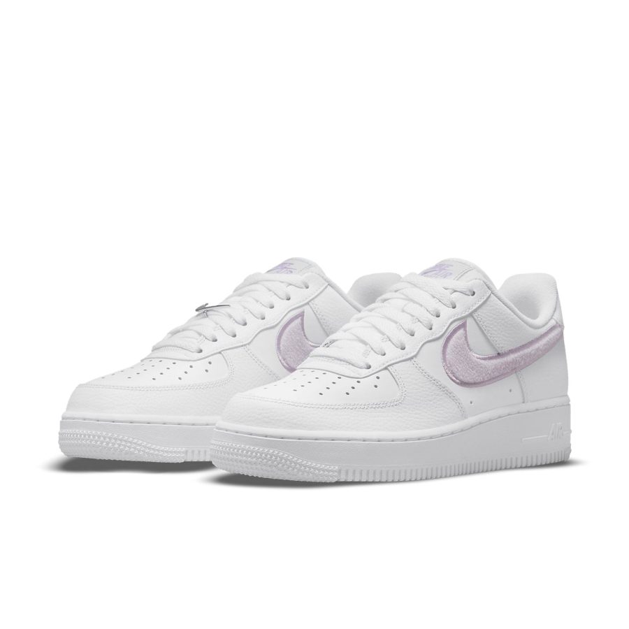 Nike Air Force 1 ’07 Essential ‘Chenille Swoosh – White Lilac’