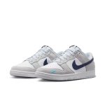 Nike Dunk Low ‘Mini Swoosh – White Grey Navy Aqua’