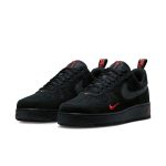 Nike Air Force 1 Low ’07 LV8 ‘Multi-Swoosh Black Crimson’