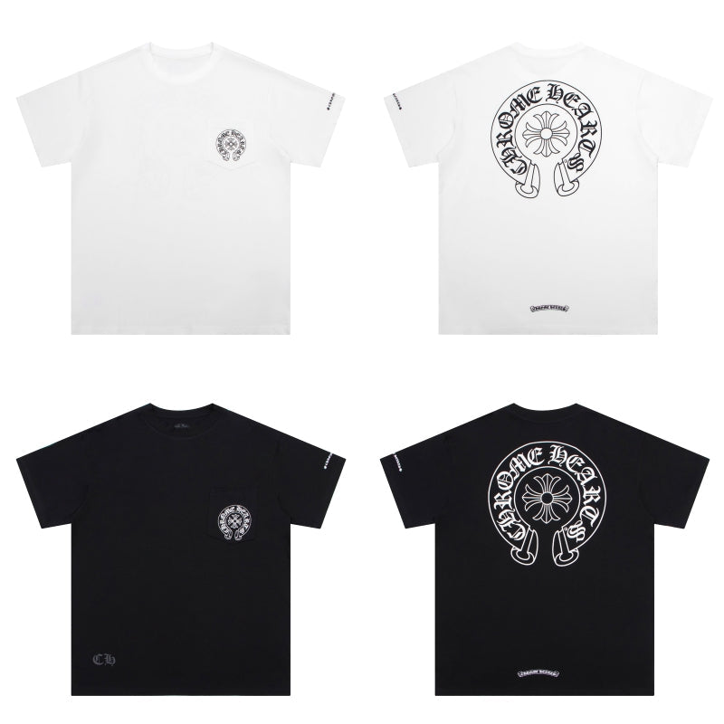 CHROME HEARTS BLACK WHITE T-SHIRT-10