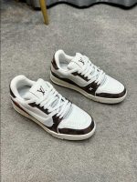 Louis Vuitton Trainer Damier White Brown Sneaker – LVS206