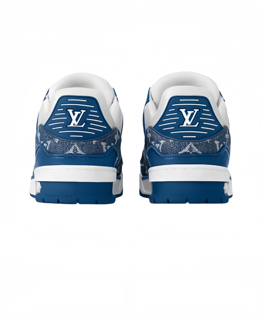 LOUIS VUITTON TRAINER MONOGRAM DENIM WHITE BLUE – LVS006
