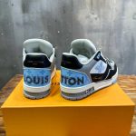 Louis Vuitton Trainer Blue Grey Black Sneaker – LVS210