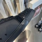 Christian Louboutin Casual Rivet Low Top Spikes Flats Black Sneaker – CLS047
