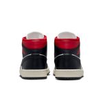 Air Jordan 1 Mid ‘Black Sail Gym Red’
