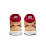 Air Jordan 1 Mid ‘Light Curry Cardinal Red’