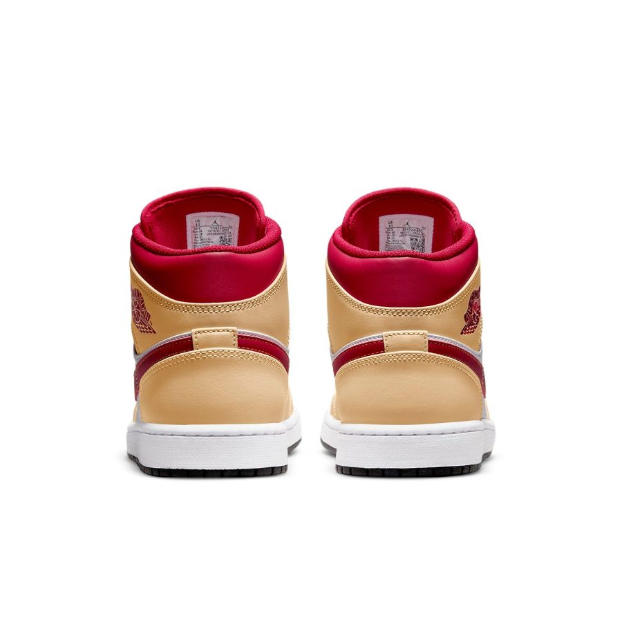 Air Jordan 1 Mid ‘Light Curry Cardinal Red’