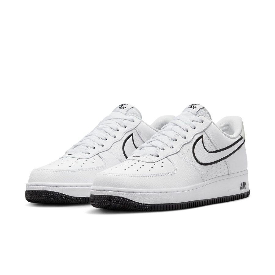 Nike Air Force 1 ’07 ‘Embroidered Swoosh – White Black’