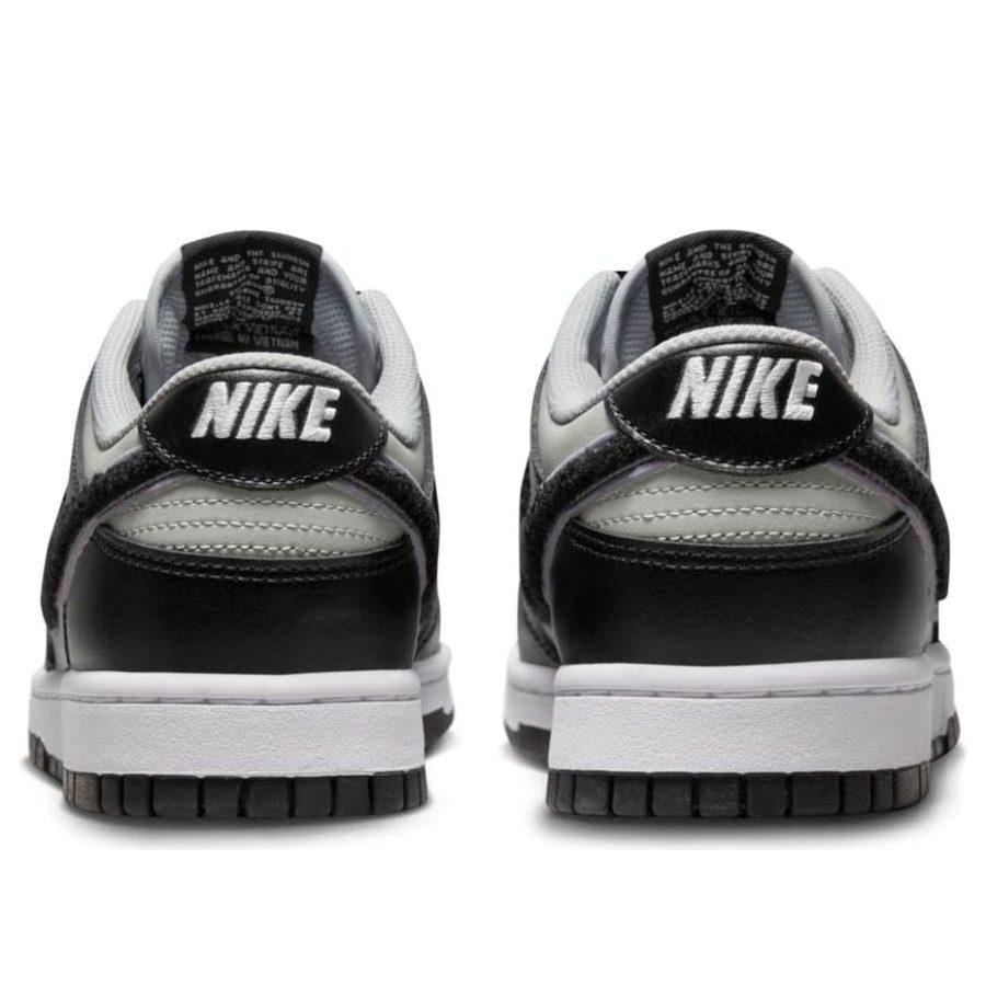Nike Dunk Low ‘Chenille Swoosh – Black Grey Fog’