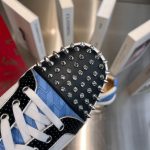 Christian Louboutin Louis Junior Spikes White Blue Sneaker – CLS042