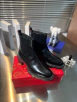 Christian Louboutin Cheney Walk Ankle Boots Black Sneaker – CLS059