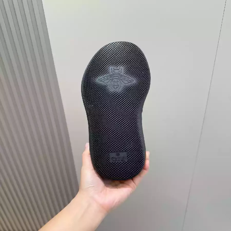 MEN’S G75 SNEAKER IN BLACK LEATHER – GCC259